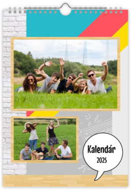 Fotokalendar nástenný mesačný na výšku z fotiek - Modern