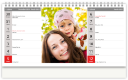 Stolní fotokalendář s vlastními jmény - Klasický