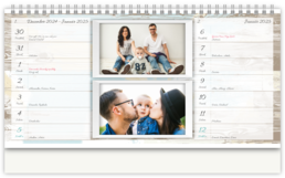Stolní fotokalendář s vlastními jmény - Dosky