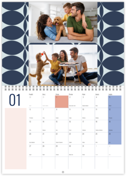Nástenný plánovací fotokalendar - Pattern
