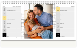 Stolní fotokalendář s vlastními jmény - Jemná jednoduchosť