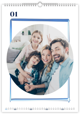 Fotokalendar exkluzív na výšku - Blue Elements