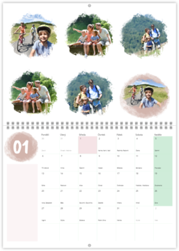 Nástenný plánovací fotokalendar - Škvrny