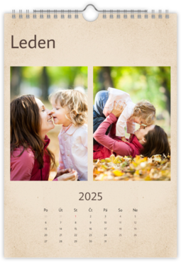 Fotokalendar nástenný mesačný na výšku z fotiek - Jeseň