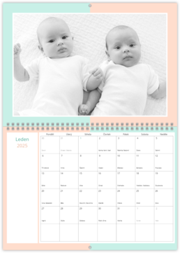 Nástenný plánovací fotokalendar - Baby