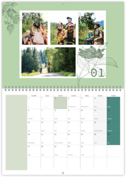 Nástenný plánovací fotokalendar - Herbal