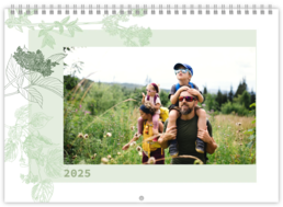 Nástenný plánovací fotokalendar - Herbal