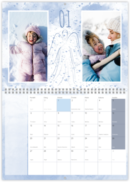 Nástenný plánovací fotokalendar - Anjelský