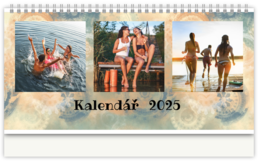 Stolní fotokalendář s vlastními jmény - Letná krajka