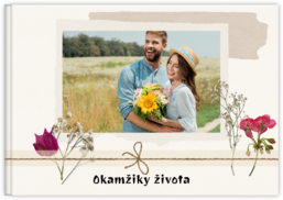 Fotokniha na šírku s pevnou väzbou a kvalitným papierom - Dry flowers