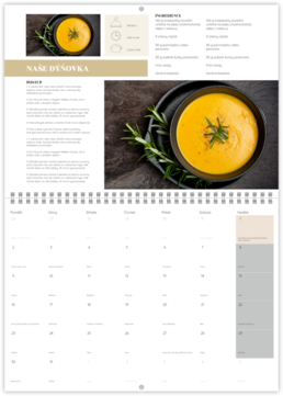 Nástenný plánovací fotokalendar - Moderná kuchárka