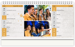 Stolní fotokalendář s vlastními jmény - Instax street