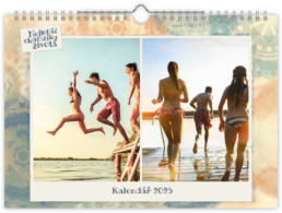 Fotokalendár nástenný mesačný na šírku - Letná krajka