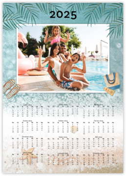 ročný fotokalendár ako plagát - Summer