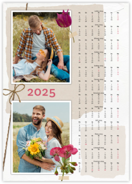 ročný fotokalendár ako plagát - Dry flowers