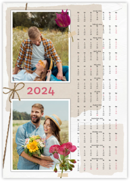 ročný fotokalendár ako plagát - Dry flowers