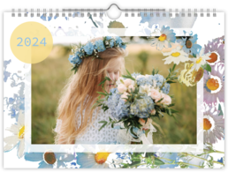 Fotokalendár nástenný mesačný na šírku - Kvet