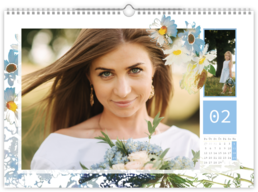 Fotokalendár exkluzív nástenný mesačný na šírku - Kvet