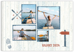 Fotokniha na šírku s pevnou väzbou a kvalitným papierom - Camping