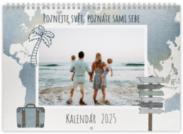 Nástenný plánovací fotokalendar - Travel