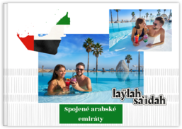 Fotokniha na šírku s pevnou väzbou a kvalitným papierom - Spojené arabské emiráty