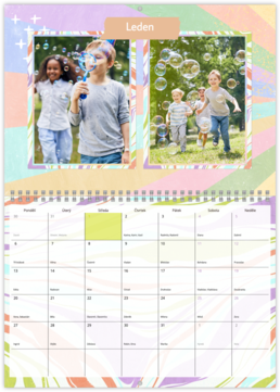 Nástenný plánovací fotokalendar - Color Mosaik 