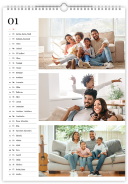 Fotokalendar exkluzív na výšku - Family Home 