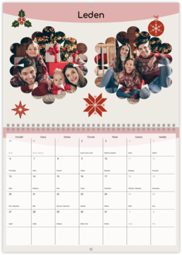 Nástenný plánovací fotokalendar - Vianoce