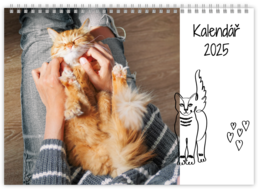 Nástenný plánovací fotokalendar - Cat