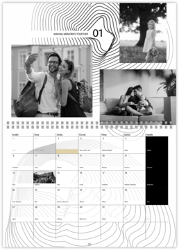 Nástenný plánovací fotokalendar - Letokruhy 