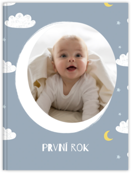 Fotokniha s pevnou väzbou - originálny darček! - Modrý baby