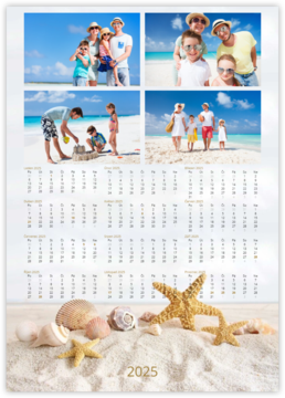 ročný fotokalendár ako plagát - Morský piesok